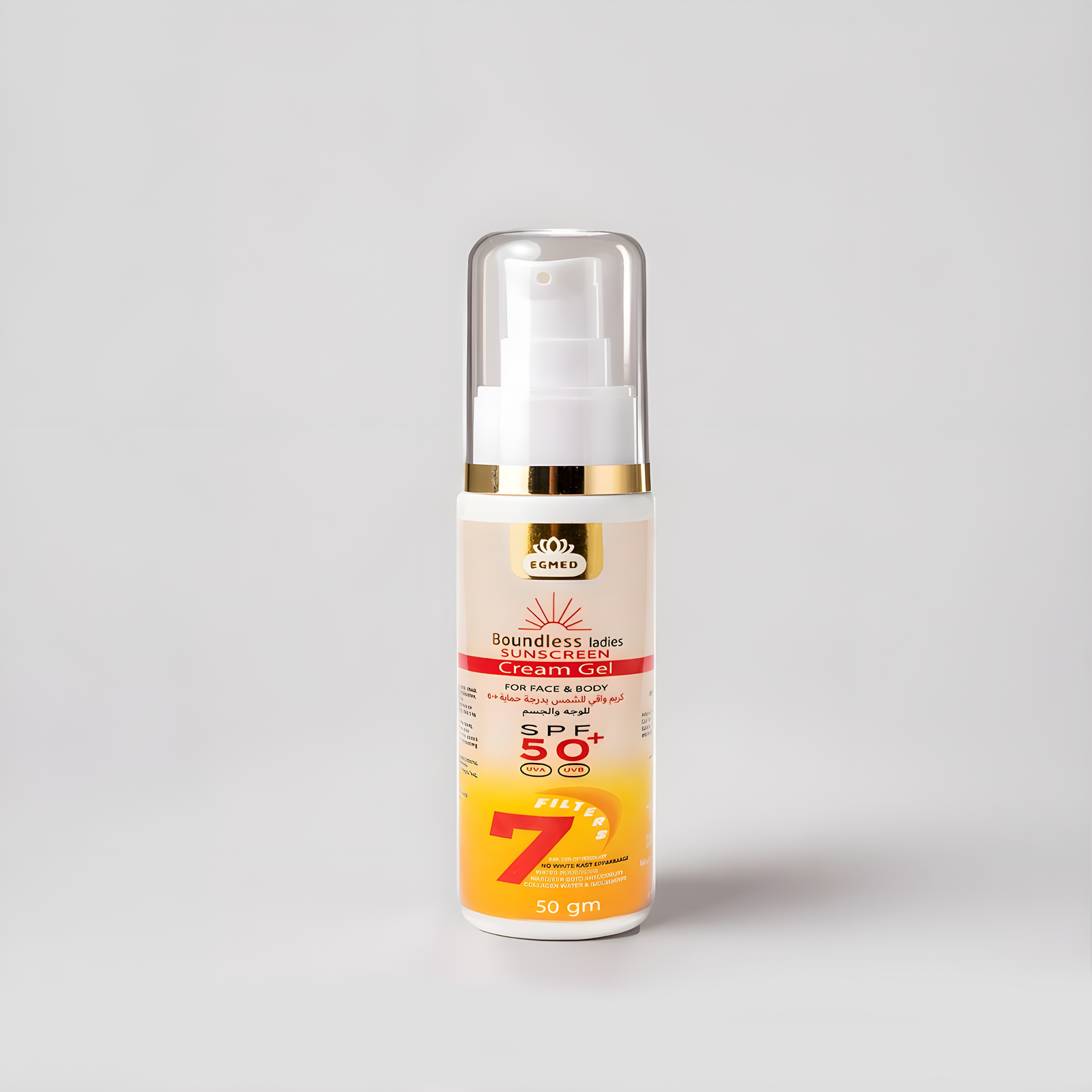 Sunscreen Cream Gel - 50 ml